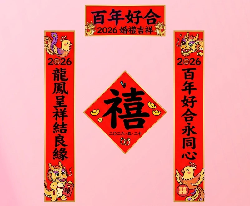 婚慶定製揮春